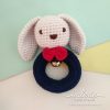Rattle Rajut Puppy Navy - Valerie Crochet