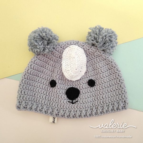 Topi Rajut Cute Koala - Valerie Crochet
