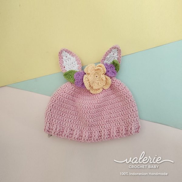 Topi Rajut Cute Bunny - Valerie Crochet