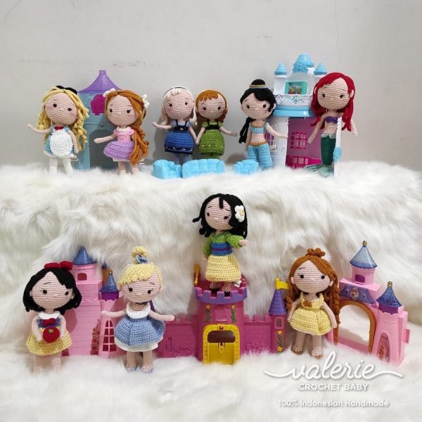 Boneka Rajut Princess Set - Valerie_Crochet