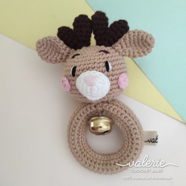 Rattle Rajut Cute Deer - Valerie Crochet