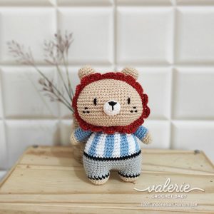 Boneka Rajut Lion Argen - Valerie Crochet